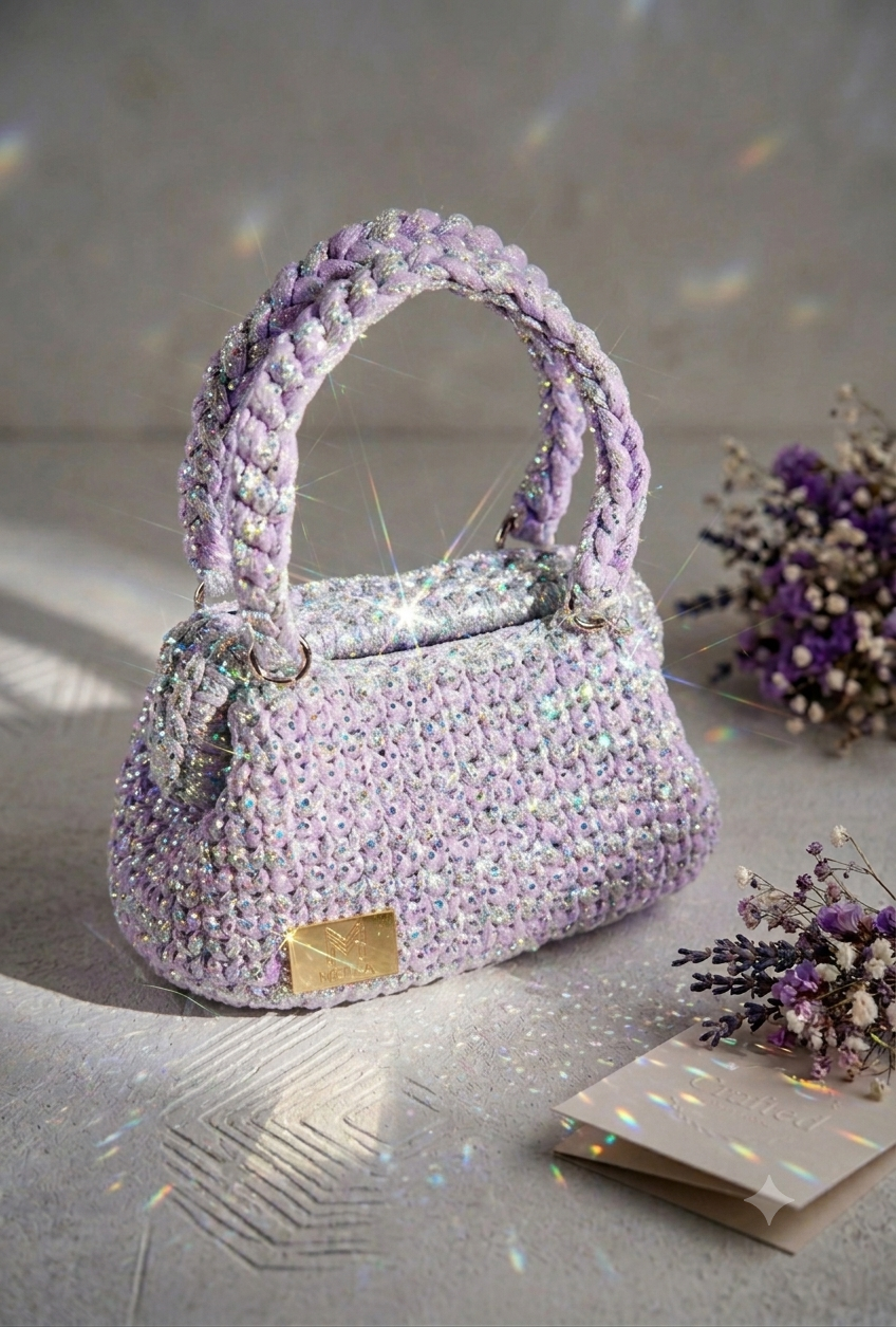 Handcrafted Crochet Handbag - MELLA Edition".