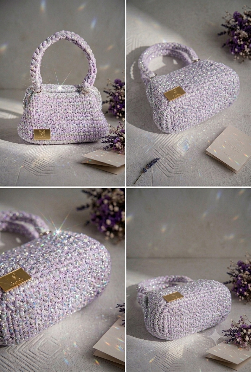 Handcrafted Crochet Handbag - MELLA Edition".