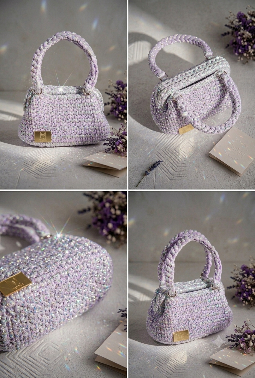 Handcrafted Crochet Handbag - MELLA Edition".